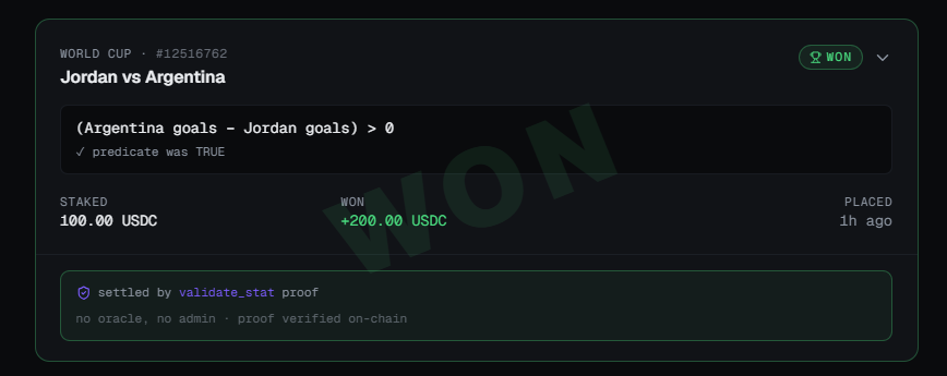 xaidenlabs's tweet photo. The end result. 🏆
No admins. No oracles. Just pure cryptography. The match outcome was verified and settled entirely on-chain.

Guys do not sleep on @OOBEonSol &amp; @acedatacloud
They made this easily possible 🔥🔥 https://t.co/AnplYEDhrB