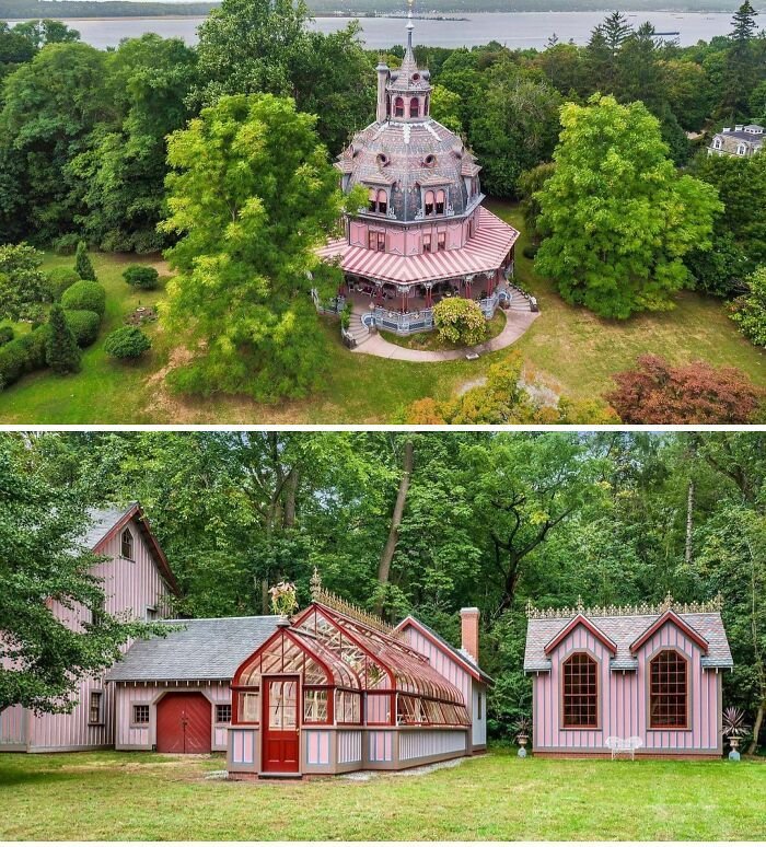 LeoDaVinciWave's tweet photo. Historic Lord &amp; Burnham greenhouse located on the grounds of the Armour-Stiner Octagon House in Irvington, New York. https://t.co/3XJO0cdScC