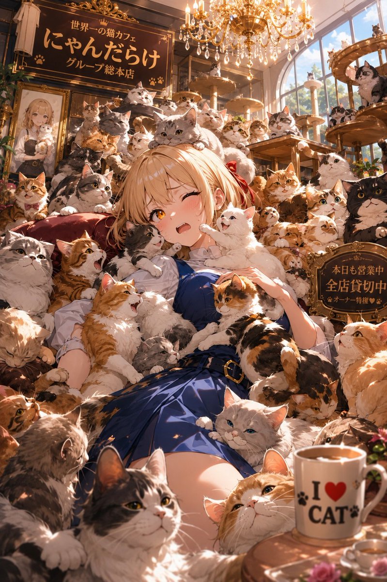猫まみれ