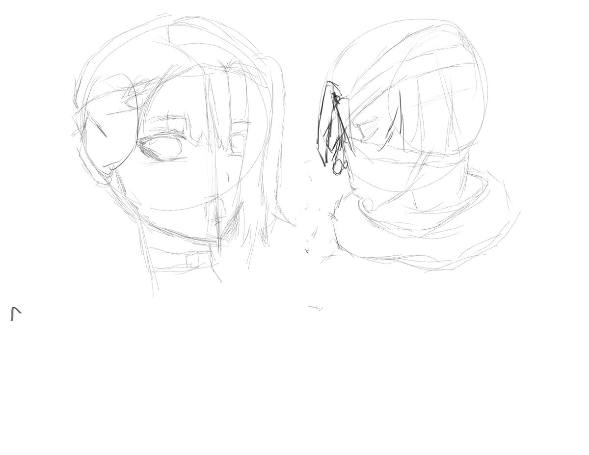 Vile_Artist's tweet photo. Daily art practice 20: small headshots https://t.co/OyhWraNXU8