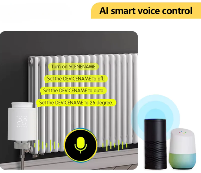 ZigbeeSmart's tweet photo. 🌡️🏠 Heat your home the smart way.
Take control of your heating with the Zigbee Smart Radiator Valve (TRV)

💡 Smarter heating
⏰ Custom schedules
💷 Greater control over your energy use

#SmartHome #Zigbee #SmartHeating #TRV #HomeAutomation #EnergySaving #SmartLiving https://t.co/dkoTwUt68M