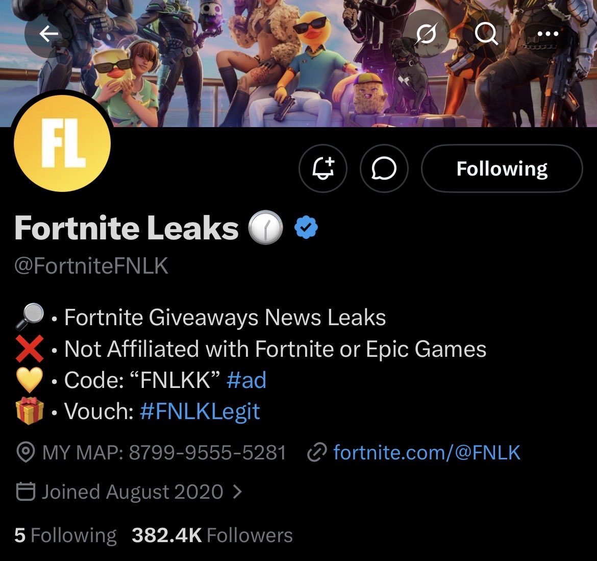 ViperGamer9792's tweet photo. @FortniteFNLK @braniyt DONE https://t.co/qKGX0oLirt