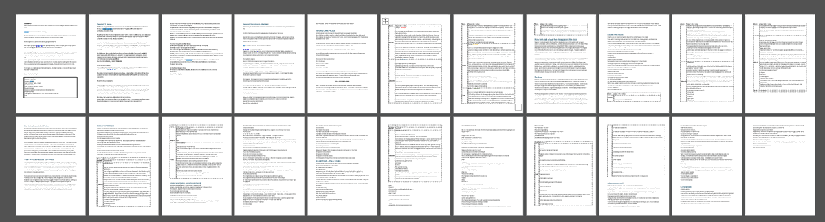 CG5NATCH's tweet photo. @RedPocatto Heres some behind the scenes from last nights stream. 

This was the script. 
#RPGBaseball #BehindTheScenes https://t.co/beHPM8Aoqd