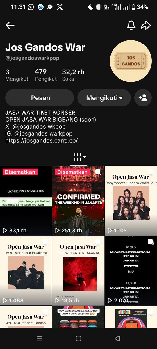 anakmudakerenn's tweet photo. @josgandos_wkpop @mailfromslebew Done kakakkkk😋✌️☝️semoga bisnis kakak diperlancarrr https://t.co/4cmhza6YjS