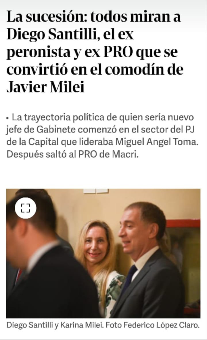 UCRmilitante's tweet photo. Lo peor que nos puede pasar es que el casta Santilli sea el reemplazo del casta Adorni.
Santilli paso por todos los partidos y parece que igual que Ritondo tiene muchas cosas para explicar en la justicia. https://t.co/Pq5sruJHtd