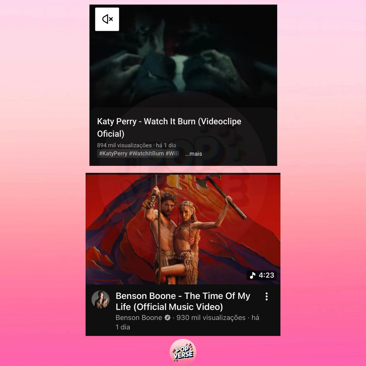 popverseHD's tweet photo. FATO OU FAKE 🤔 É #FAKE que Katy Perry teve o vídeo mais visualizado dentre os lançamentos de sexta-feira (26)

Benson Boone conquistou 930 mil views, enquanto a rapper TOTGA teve apenas 894 mil visualizações nas primeiras 24 horas de lançamento. https://t.co/EnBNT4SFBx