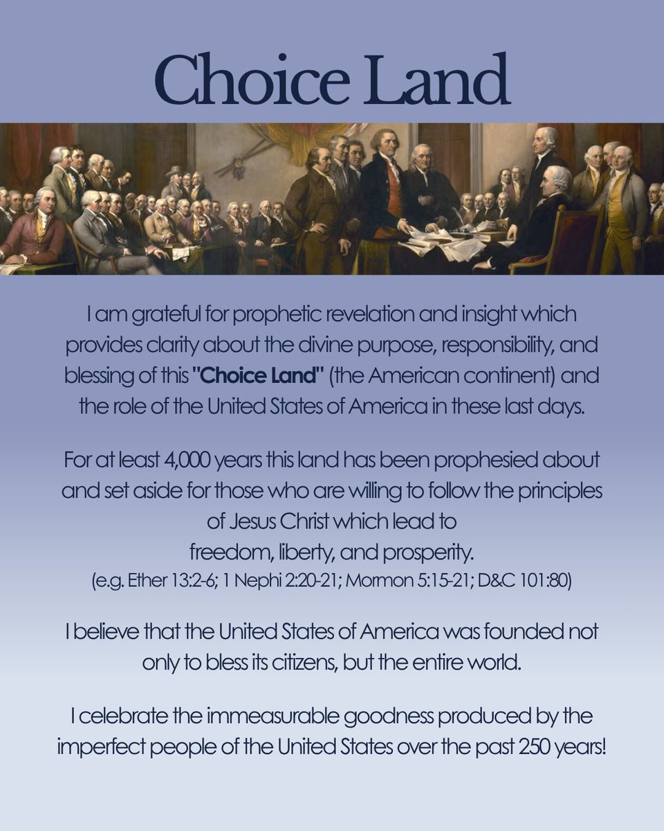 EricPete85's tweet photo. Choice Land! - I am grateful for prophetic revelation and insight which provides clarity about the divine purpose, responsibility, and blessing of this "Choice Land" (the American continent) and the role of the United States of America in these last days. #GodBlessAmerica https://t.co/JwswwCKyUl