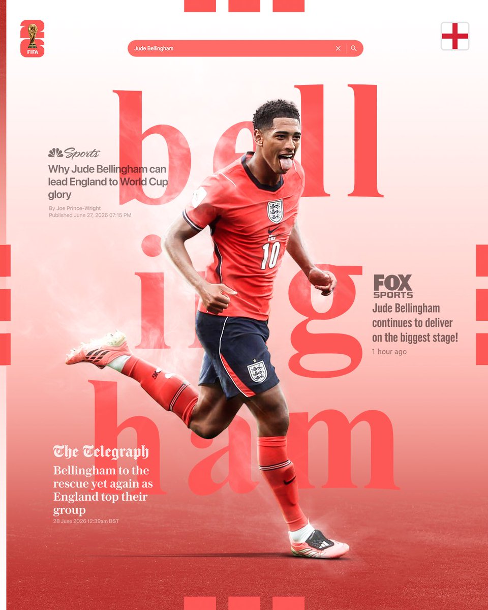 DannyDigitalSZN's tweet photo. Jude Bellingham has the football press around the world full of praise 🌍 🎨 👏 

#GraphicDesigner https://t.co/CiJlas8WGS