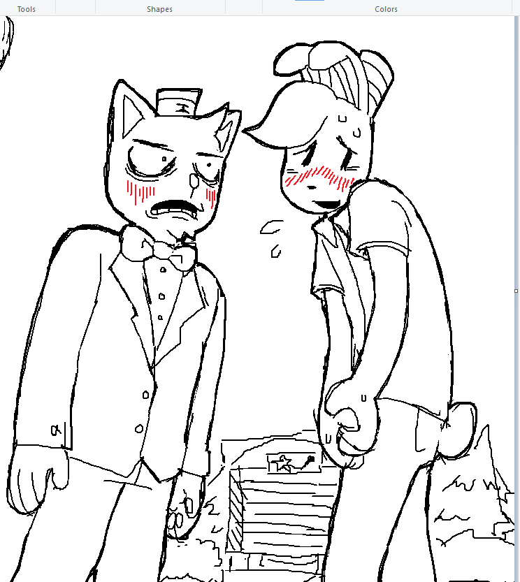 featherk2ss's tweet photo. should i finish this deltarune gay slop https://t.co/yMzAAifrlI