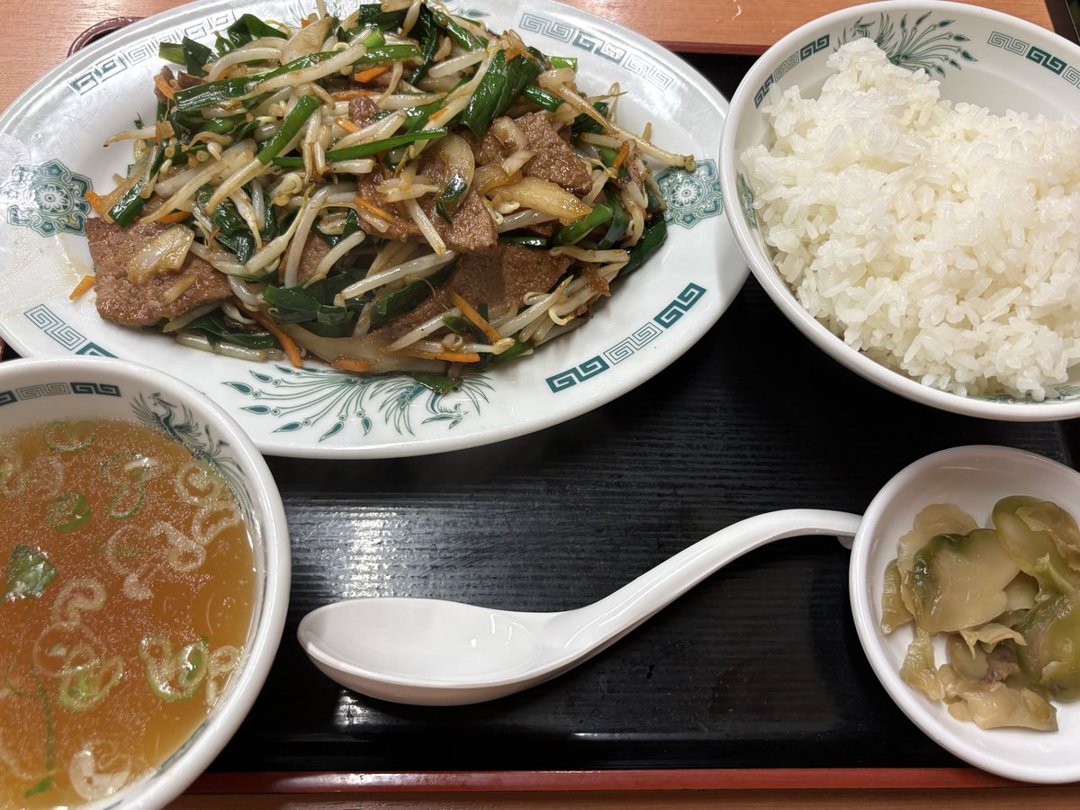 maa36127's tweet photo. ⚫️ニラレバ炒め定食
#日高屋
#夜ごはん https://t.co/QuidlY6ew2