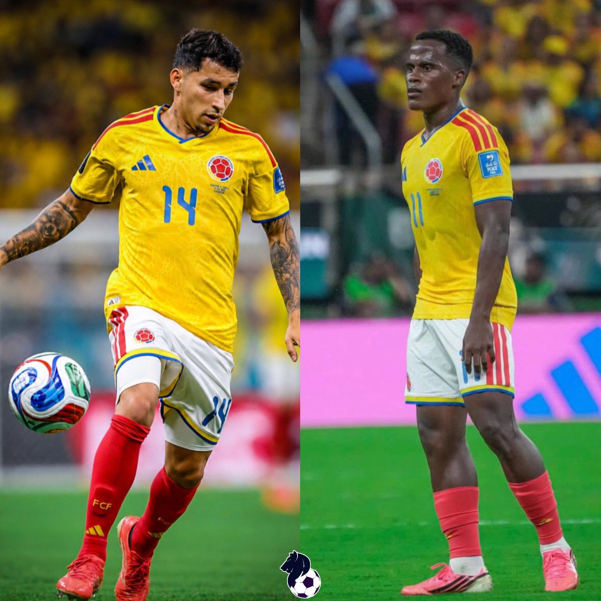GraficoFutbol's tweet photo. 🇨🇴 | Los motores de Colombia en la Copa del Mundo. Cuánto fútbol están jugando Gustavo Puerta y Jhon Arias. https://t.co/cpWnq29dC7