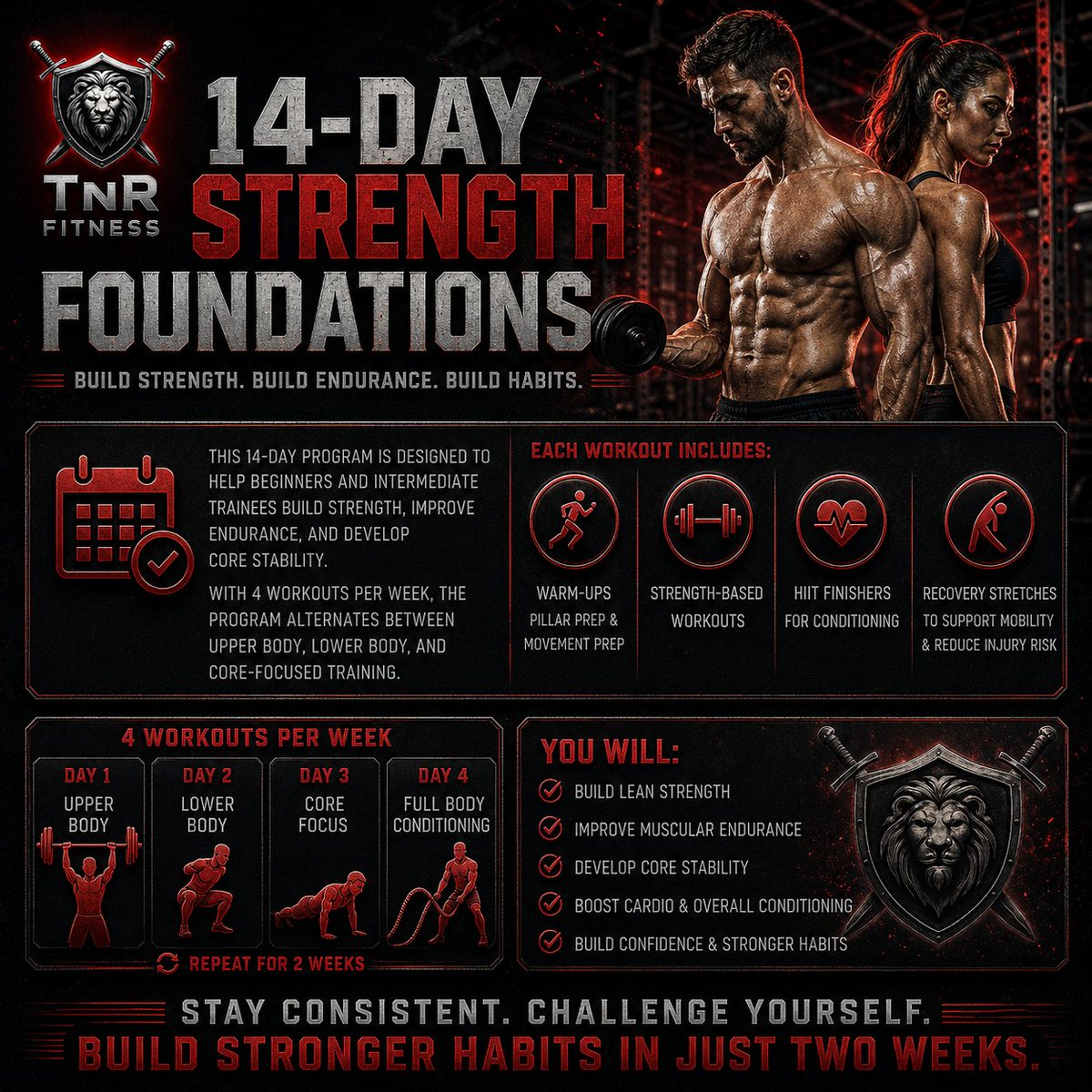 Tflan24's tweet photo. $39/month.

Here's what's inside the TnR Fitness Starter tier:

— 14-Day Total Body Program 
— Cast Iron Body Kettlebell Workouts 
— HIIT Havoc Dumbbells Only 
— Metabolic Athlete Circuit Program 
— Total Body Blast

Plus recipe packs, AI nutrition guidance, and direct messaging access to me.

More programs added regularly.

https://t.co/i7lAiCrYQw