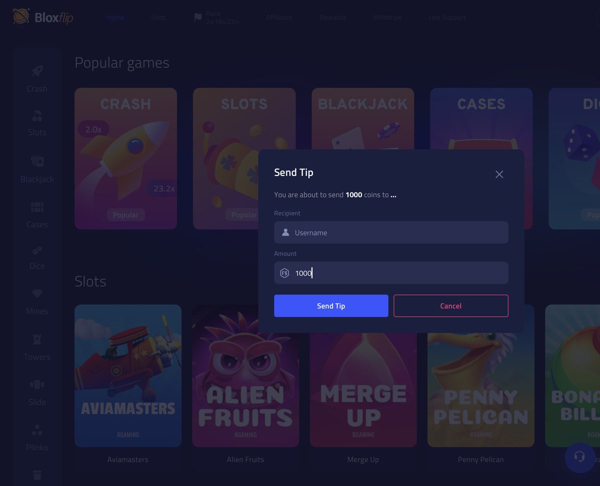 BloxFlip.com tweet media