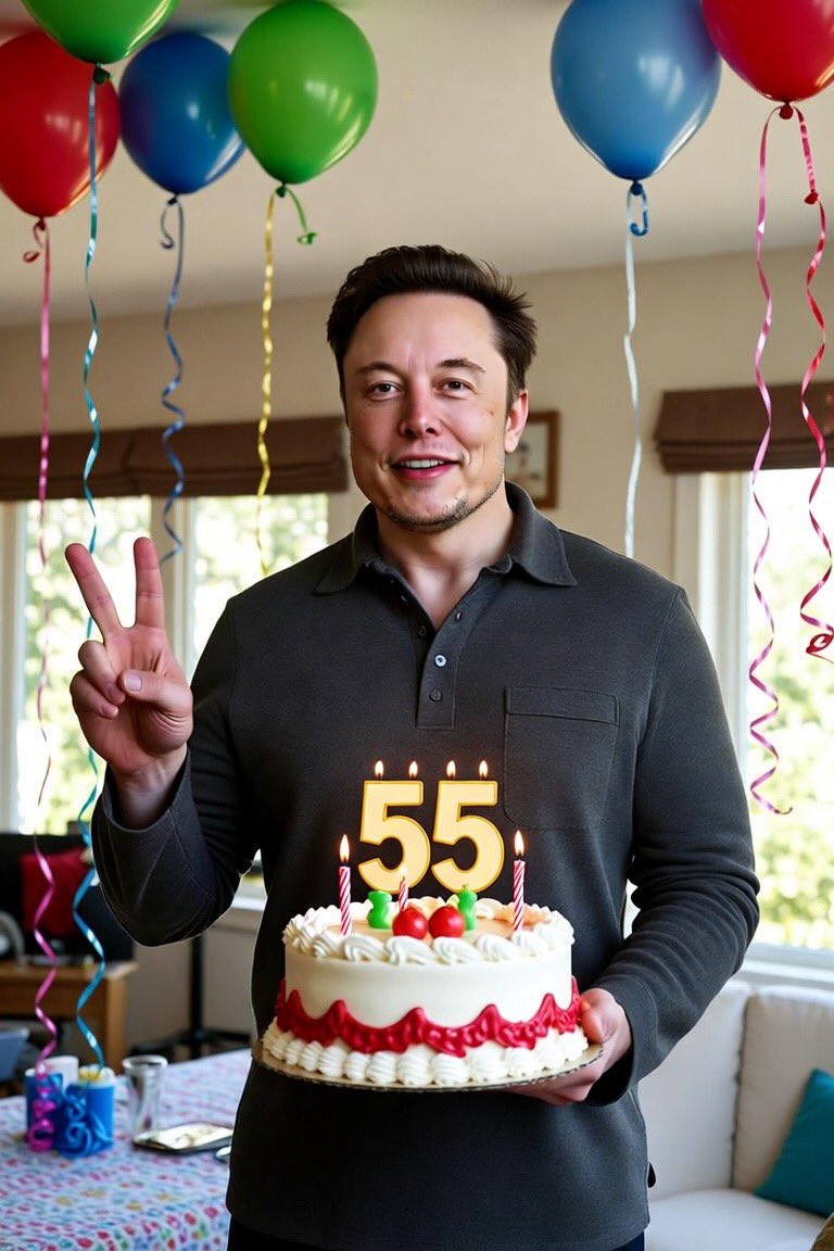 AkfMicheal's tweet photo. HAPPY 55th BIRTHDAY TO THE REAL MAN ELON MUSK https://t.co/rd8d4C3Cfu