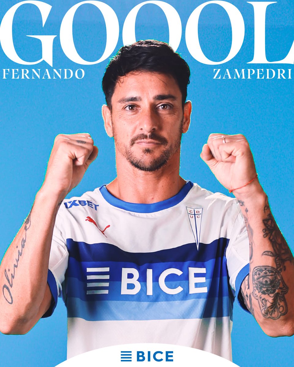 Cruzados's tweet photo. ¡QUIÉN MÁS QUE TÚ PARA EMPATAR EL PARTIDO! ✨️

¡GOLAZO DEL TORO ZAMPEDRI! ⚽️💥

#GolBICE https://t.co/hZTKoUW6gf