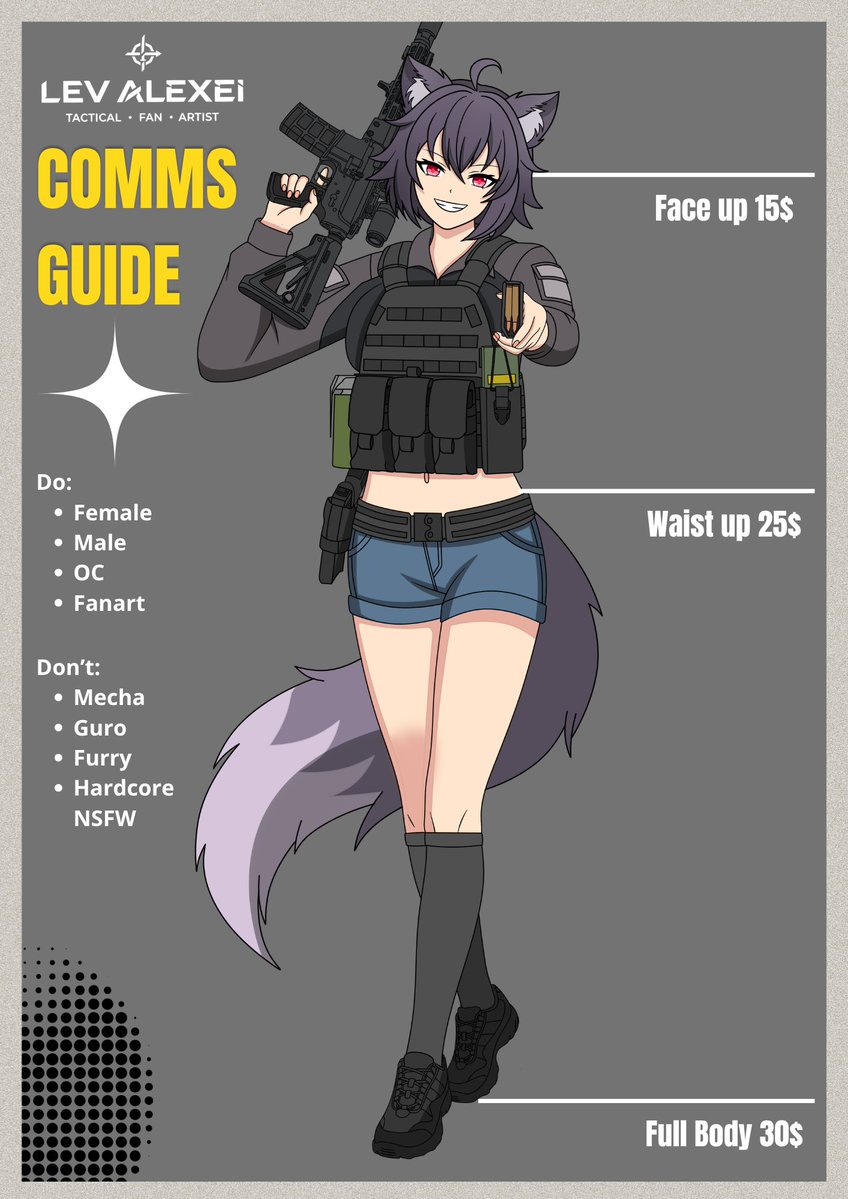 lev_alexei23's tweet photo. Hello i open commission 2 Slots right now. DM me on Discord if you are Interested.😁😁 
Discord: LevAlexei#3609

Portofolio:https://t.co/QwxCGE2SP6
#commissionㅤ #commissionopen https://t.co/08QB73Tofc