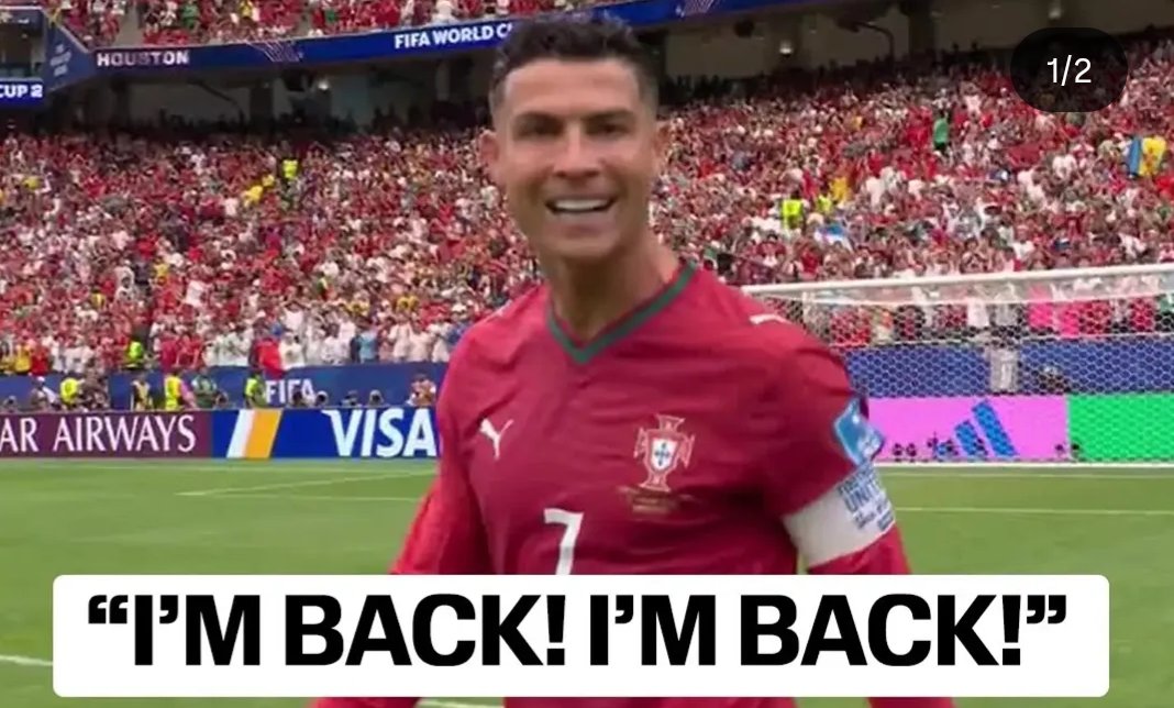 4gamarra4's tweet photo. Ronaldo com um grande índice de recuperação de bolas. Já tirou a bola ao Bruno, ao Vitinha e ao Félix. https://t.co/UdrDWe2yoS