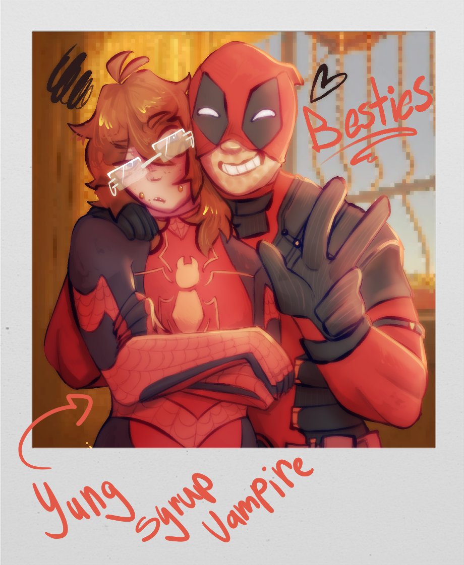 stellar_streams's tweet photo. I dont post here nearly enough, have some #spiderverse art :p I guess #deadpool is there too lol #art #artmoots https://t.co/0ACtUZm3Ai