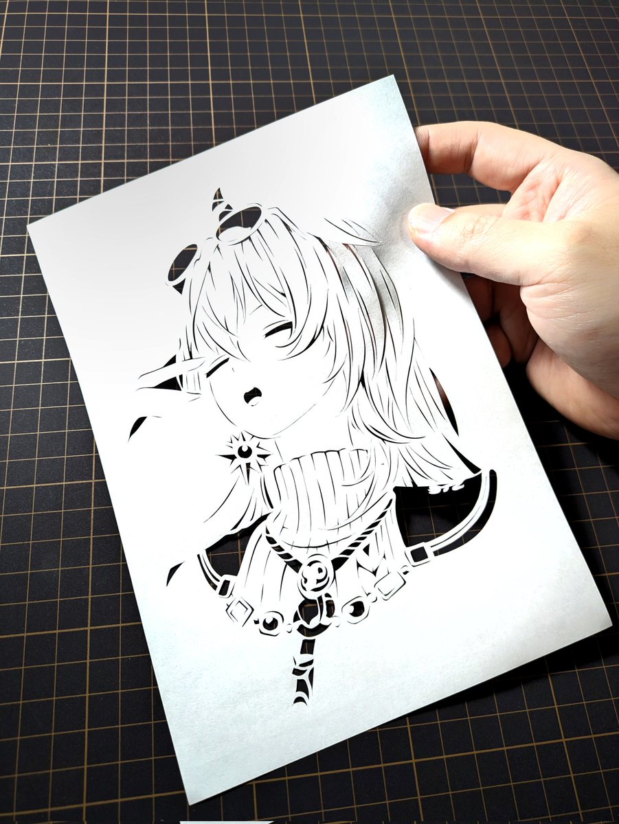 mechotomo's tweet photo. 今週はなぜか切り絵が捗る捗る
#鳴潮 #ザンニー https://t.co/zyEHAGp0RU