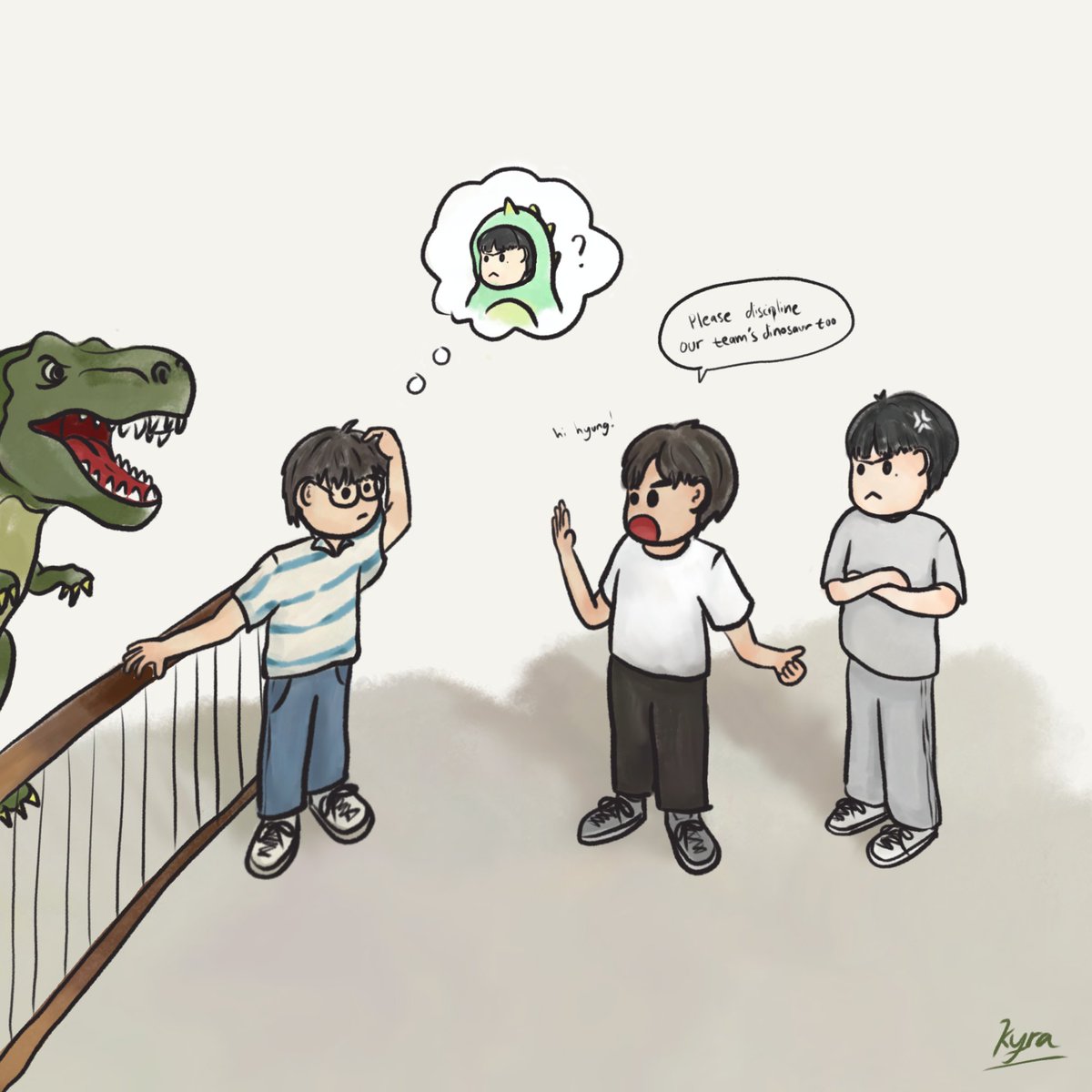 Kyrararaa13's tweet photo. Quick sketch from roach's recent IG post and Guma's comment https://t.co/NGbpJApRgu