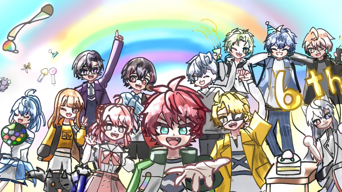 p0kap0kap0's tweet photo. 6周年おめでとうございます🎉🎊㊗️

#ぴちあーと　#からぴち
#からぴち6周年 https://t.co/97gy9xraAK