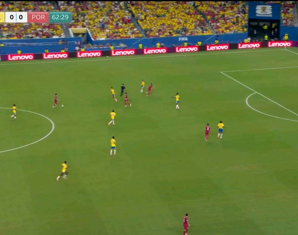 heis_fede's tweet photo. Guess where Vitinha sent the ball to 😭😂 https://t.co/8XC6VYPRtA