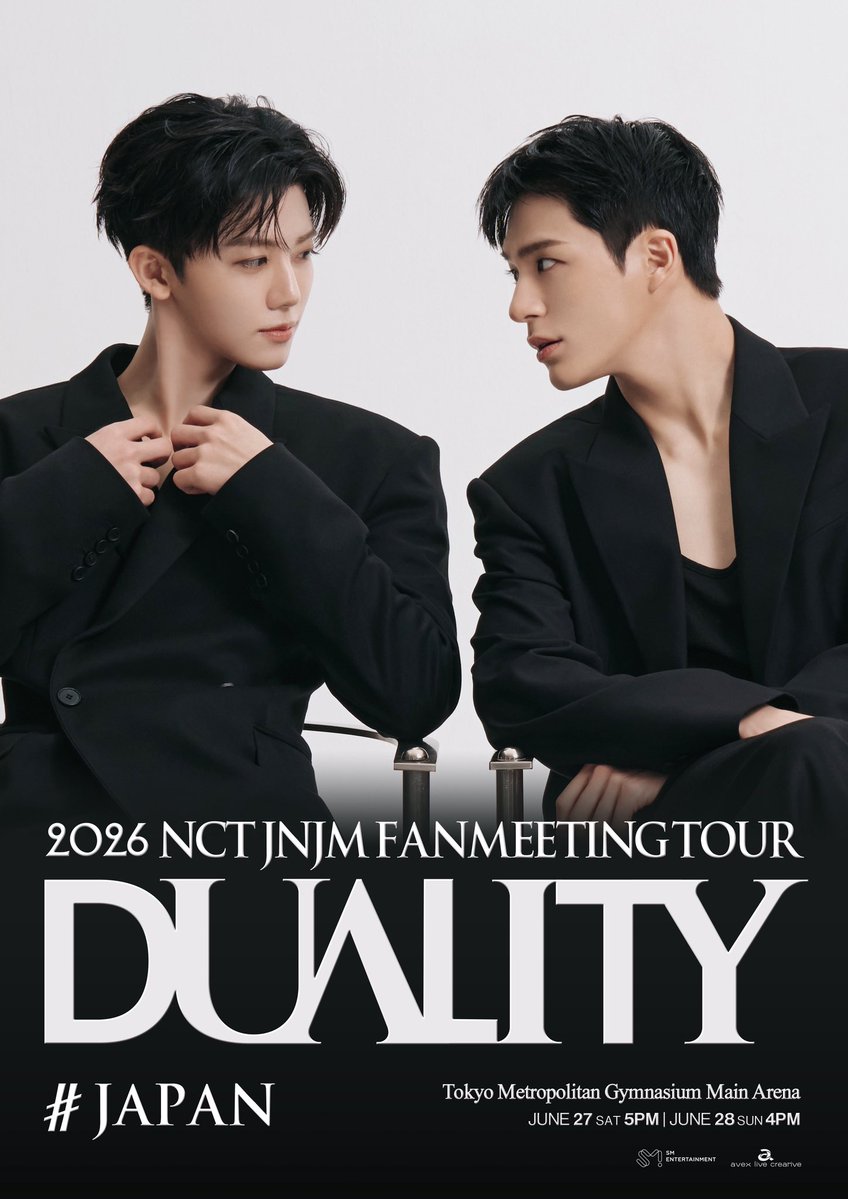 NCT_OFFICIAL_JP's tweet photo. 2026 NCT JNJM FANMEETING TOUR [DUALITY] # JAPAN

本日6/28(日)公演の当日券販売が決定📣

✅https://t.co/9Irnu1LTvE

🎫席種・料金
全席指定：￥13,300 (税込)

📅販売開始
6/28(日)15:00〜
※先着順のため予定枚数に達し次第受付終了

📍販売場所
当日券窓口

#NCTJNJM #DUALITY #NCTJNJM_DUALITY
#NCTJNJM_FANMEETING_TOUR
#NCTJNJM_FANMEETING_TOUR_DUALITY
#NCT_10TH_ANNIVERSARY