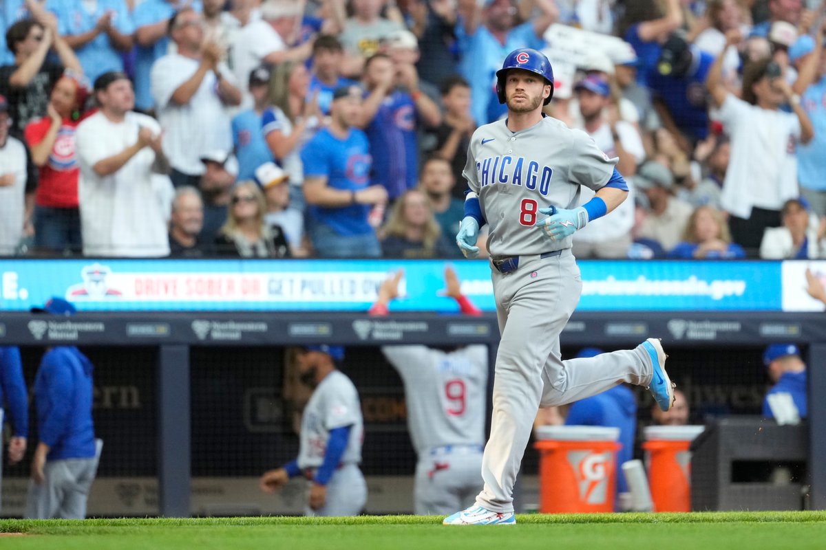 Cubs's tweet photo. And with that, Ian Happ is now tied with Hack Wilson for 11th all-time in home runs in Cubs franchise history. https://t.co/VuTnl13FuI