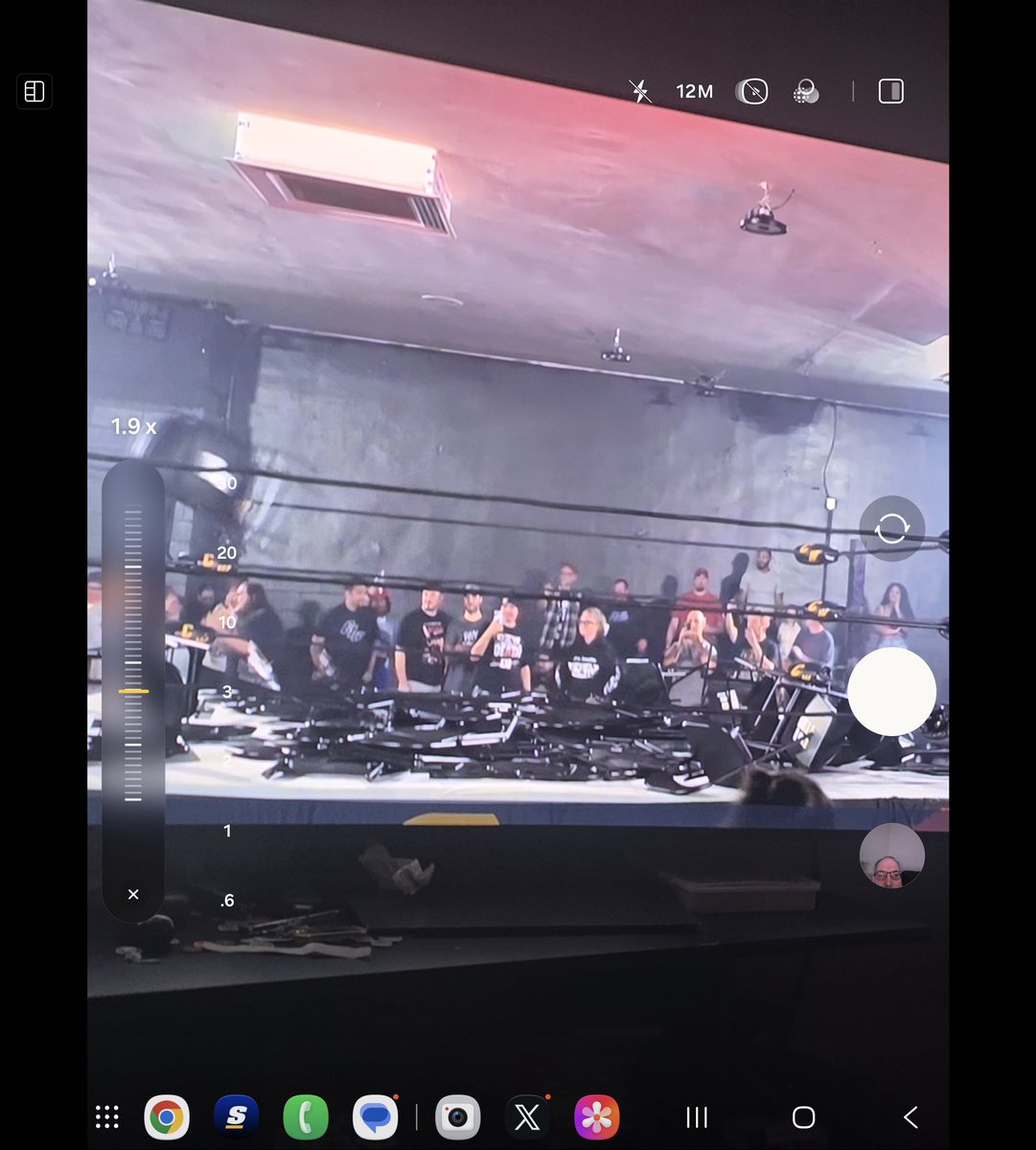 theTomRichards's tweet photo. 1995 called and the chair throwing gimmick returned to Philly. Looks like all 100 people thru there chairs in the ring. Some bad ideas never die #CZWTangledWeb https://t.co/6bq28Lmr3i