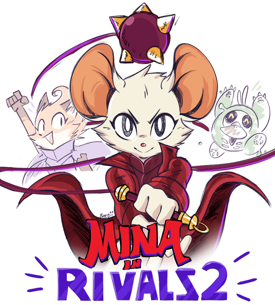 YeahBeezii's tweet photo. Mina in Rivals of Aether 2!! 🐭 https://t.co/sXaGumVYiM