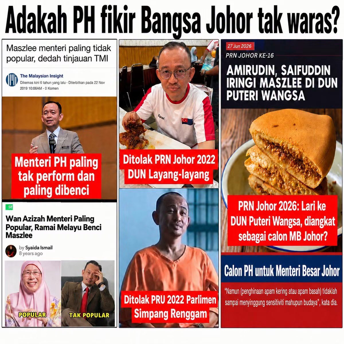 NaratifRakyat's tweet photo. Kenapa PH sangat bertegas mahu angkat individu yang pernah paling tak perform, paling dibenci, ditolak Rakyat Johor dua kali di PRN 2022 &amp; PRU 2022 sebagai calon Menteri Besar Johor mereka?

Apa ada dalam fikiran PH?

Semasa menjadi Menteri Pendidikan PH1.0, dia pernah dilabel… https://t.co/CHIYB1yc6a