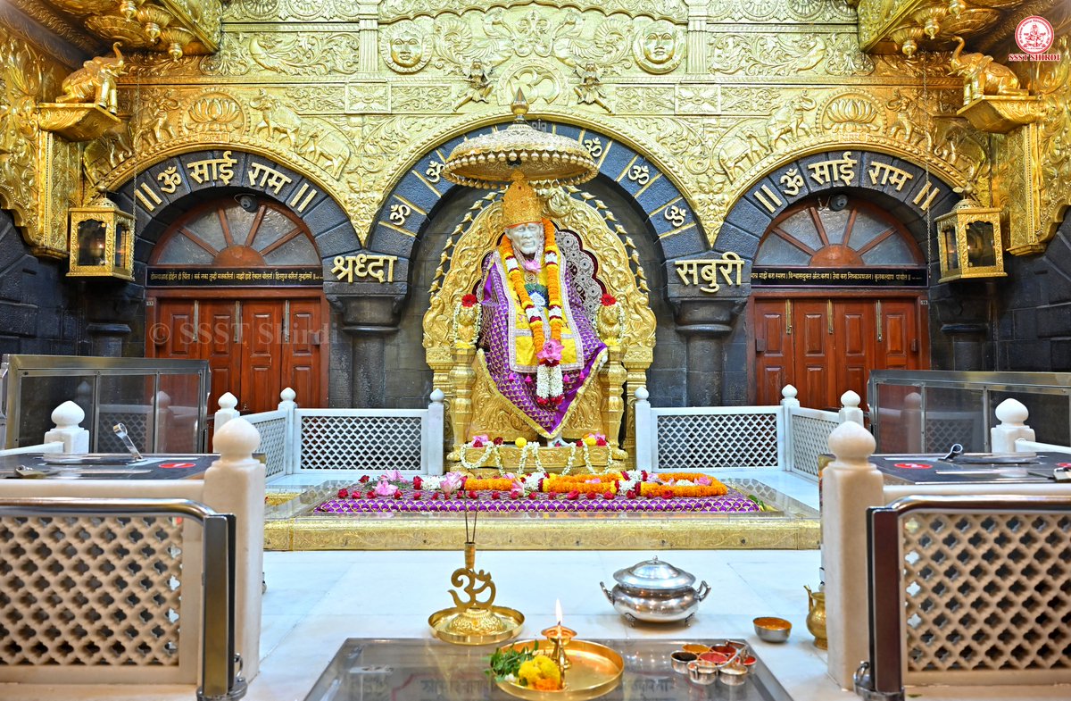 SSSTShirdi's tweet photo. *!! ॐ साई राम !!*
*श्री साईबाबा संस्थान विश्वस्त व्यवस्था,शिर्डी*
*!! ॐ Sai Ram !!*
*Shri Saibaba Sansthan Trust, Shirdi*
≈≈≈≈≈≈≈≈≈≈≈≈≈≈≈≈≈ 
*आरती :- शिर्डी माझे पंढरपूर*
*रविवार २८ जून २०२६*  
*Aarti :-Shirdi Majhe Pandharpur*
*Sunday 28 Jun 2026* https://t.co/TzJ4kKkYbN