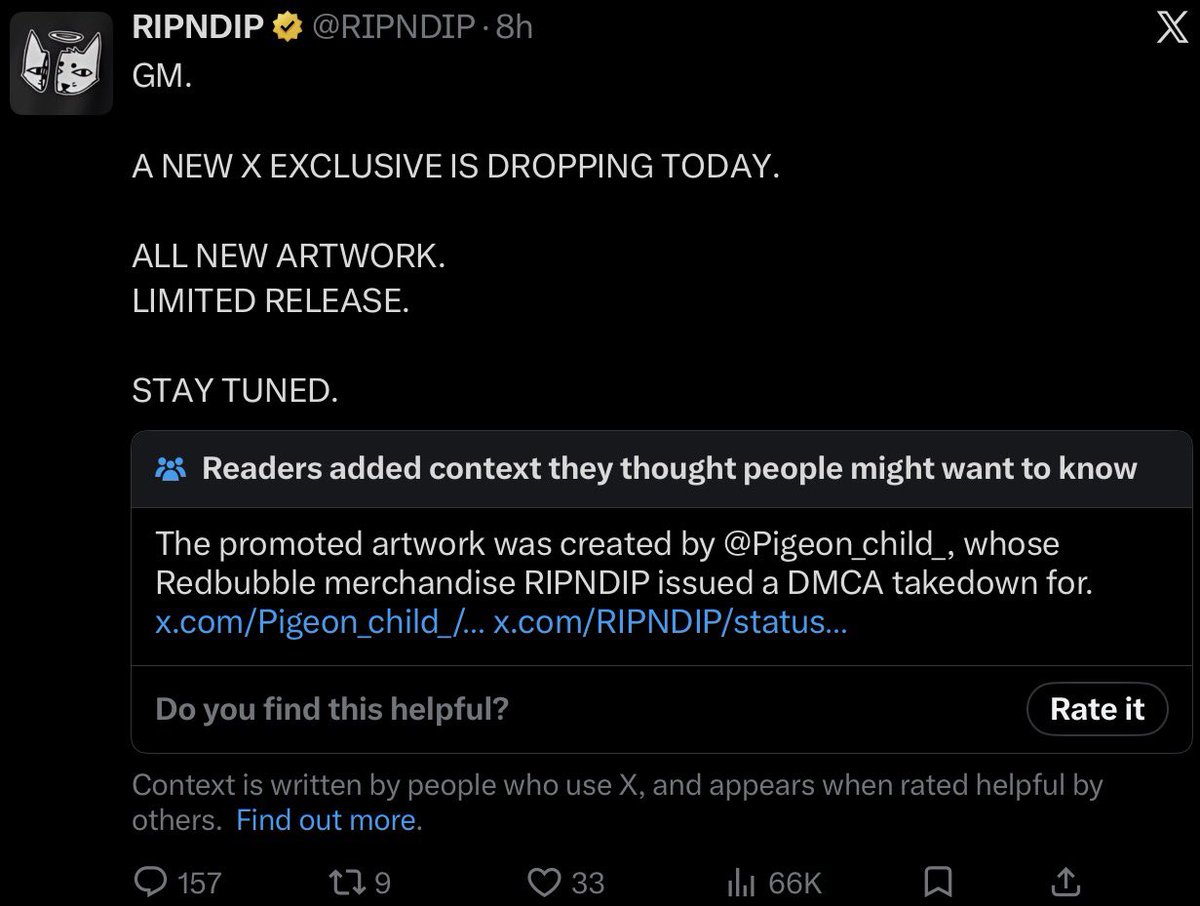 Tainted_Hannah's tweet photo. ive never heard of rip n dip before but this is genuinely fucking pathetic https://t.co/kZPOvUkVFD