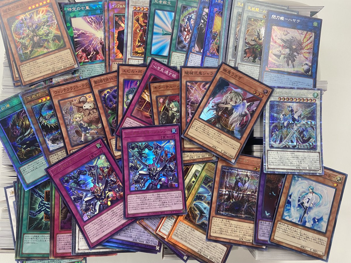 遊☆戯☆王【不要カードストレージまとめ売りセット④】目立たない傷〜目立つ傷まで 遊戯王！ ストレージコーナーのカード補充完了しました！ 皆様のご来店