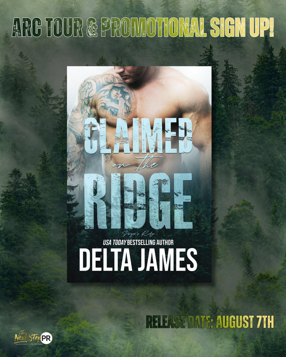 AnnaTheurer's tweet photo. 📣 𝗥𝗢𝗠𝗔𝗡𝗧𝗜𝗖 𝗦𝗨𝗦𝗣𝗘𝗡𝗦𝗘 𝗟𝗢𝗩𝗘𝗥𝗦! 📣
#ClaimedOnTheRidge by #DeltaJames
Genre: #MountainMan #RomanticSuspense
Releasing 8.7.26
#SignUp  https://t.co/HGYYbQZ9c7
#HostedBy @TheNextStepPR
Learn more at https://t.co/7FPjZZVidb https://t.co/sdox932D0a