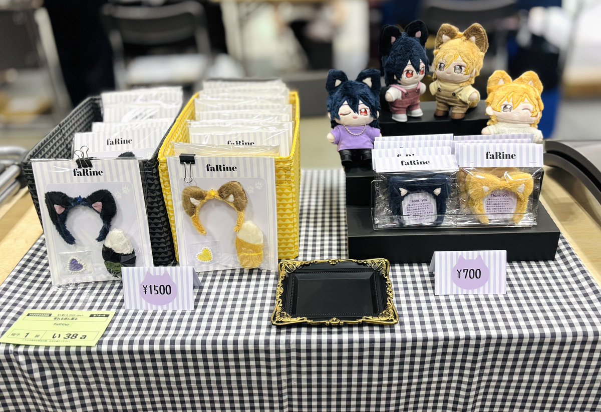 komugi_sweets's tweet photo. 設営完了しました🦊🎀
開始直後、離席しております。ゆっくりお越しくださいませ。
今日はよろしくお願いします♡ https://t.co/S224LLkhtM