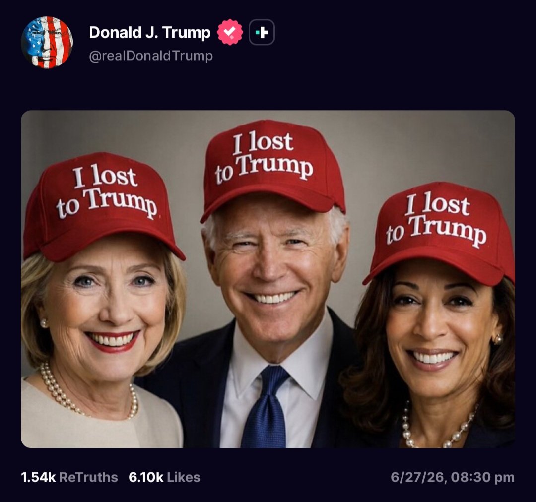AutistDivision's tweet photo. New Trump.

[1] They never thought she would lose.
[2] You had to be shown.
[3] Not even worth a mention.

😎🤭 https://t.co/PJkLU9Kd59