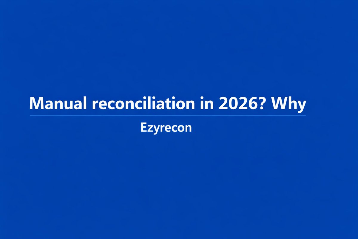 ezyrecon's tweet photo. Check out the latest article in my newsletter: Are You Still Doing Manual Reconciliation in 2026? https://t.co/iJWTwja7ch via @LinkedIn https://t.co/StxLah4Ysc