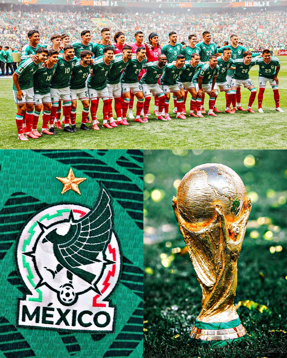AllFutbolMX's tweet photo. 🚨🤯 NEW: THIS IS MEXICO’S POTENTIAL PATH TO WINNING THE 2026 FIFA WORLD CUP. 🏆🚨

Round of 32 - Ecuador 🇪🇨 
Round of 16 - England 🏴󠁧󠁢󠁥󠁮󠁧󠁿 
Quarterfinals - Brazil 🇧🇷 
Semifinals - Argentina/Colombia 🇦🇷🇨🇴
Final - France/Spain/Portugal 🇫🇷🇪🇸🇵🇹 https://t.co/C28taKgT8t