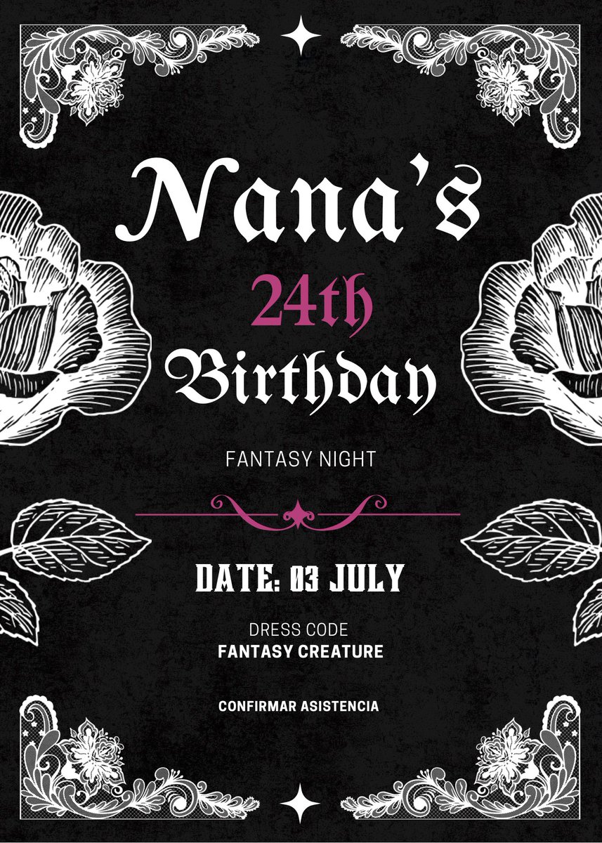 n4nasoler's tweet photo. 𝓕antasy 𑣲 𝙣𝙞𝙜𝙝𝙩

La magia comienza cuando cae la noche.
Ven a celebrar 𝓝anα’s 24th Birthday con tu criatura fantástica favorita

See you in the enchanted realm. ✦
#NanasNight https://t.co/odgNlSaFKn