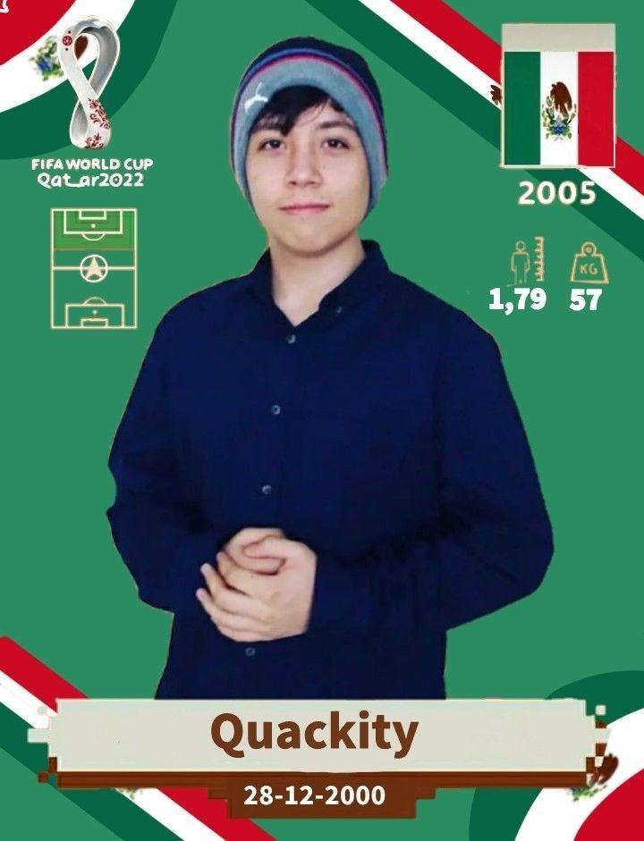 Nixoulu's tweet photo. @ElAlexQuackity Todos critican a quackity por hablar de fútbol pero no saben que el es un jugador profesional, aunque lo critiquen https://t.co/jeSdboq0Qu