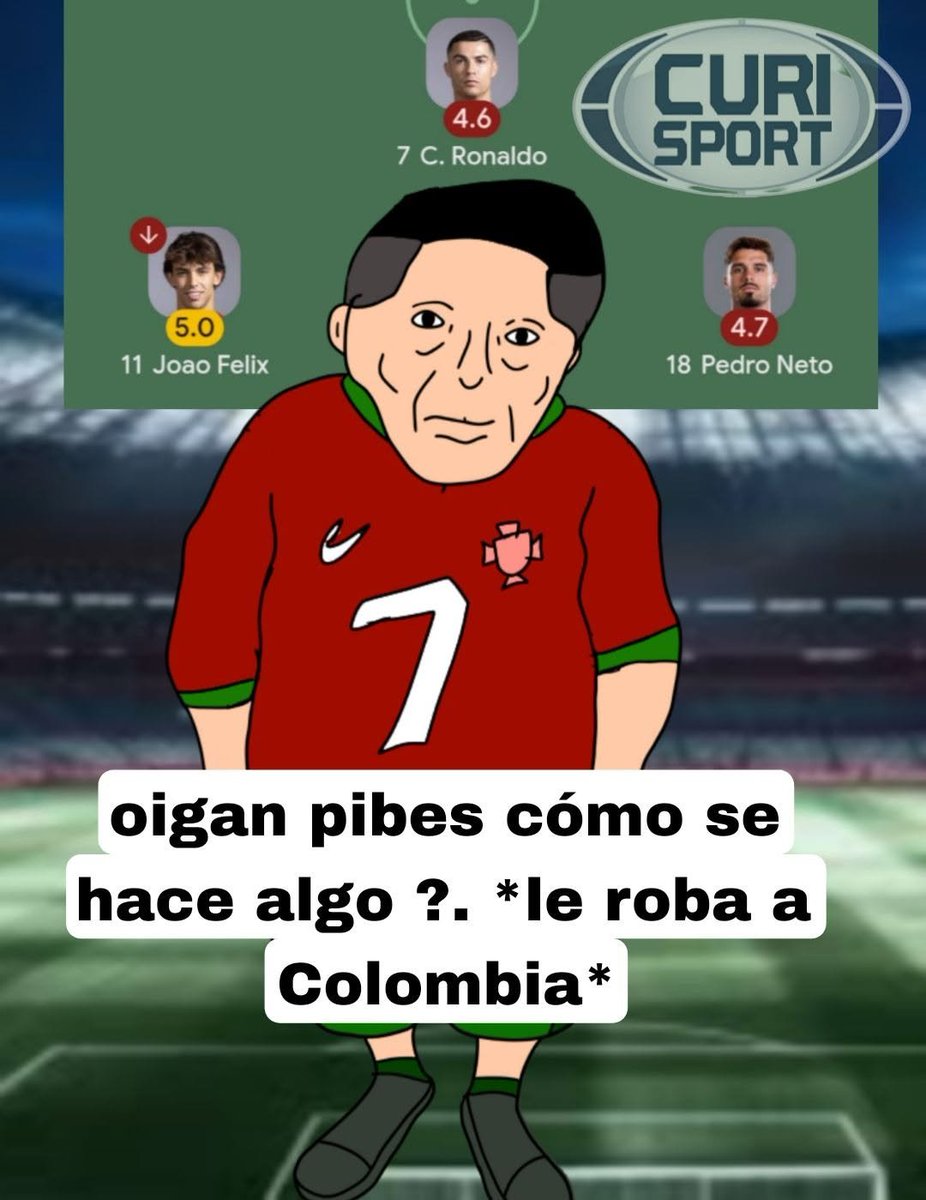 OtaCursed's tweet photo. COLOMBIA Y PORTUGAL EMPATAN 0-0 https://t.co/oXkhv0wg6G