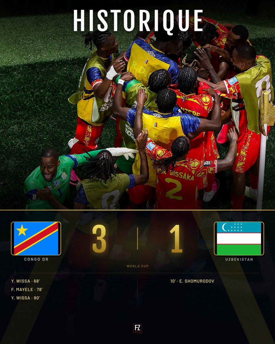 FootZoneActuFR's tweet photo. La RDC 🇨🇩 est qualifié !!! 

Qu'avez vous pensez de l'équipe aujourd'hui ? https://t.co/qWEfwS8gFb
