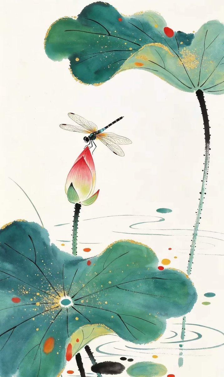 Helena960630's tweet photo. 小荷才露尖尖角,早有蜻蜓立上头。🌿 https://t.co/7wJqKRFRUz