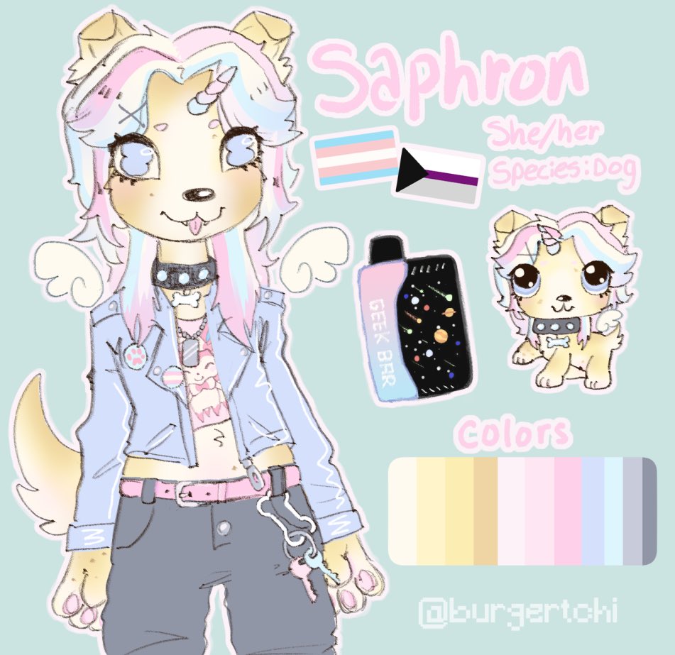burgertchi's tweet photo. made a fursona for my non-furry ((for now)) girlfriend https://t.co/gaKtMGz8sq