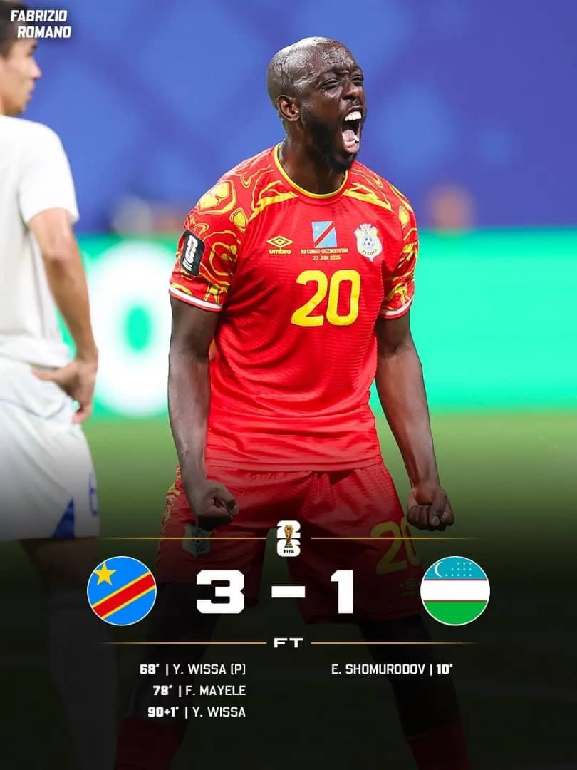 BTKilolo's tweet photo. Qualification historique pour nos #Léopards ! Vous l'avez méritée. Grâce à votre détermination, votre courage et votre esprit d'équipe, vous avez fait la fierté de toute la #RDC . Continuez à porter haut les couleurs nationales. Félicitations et cap sur les prochains défis @BizibuDeo @Presidence_RDC @MinSport_Loisir