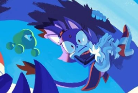 SuperJaden64's tweet photo. @Raven16596 @GamesCage_ Poor Blaze is scared for her life. (Also, the green wisp's reaction is hilarious) https://t.co/0VIPr6xIZO