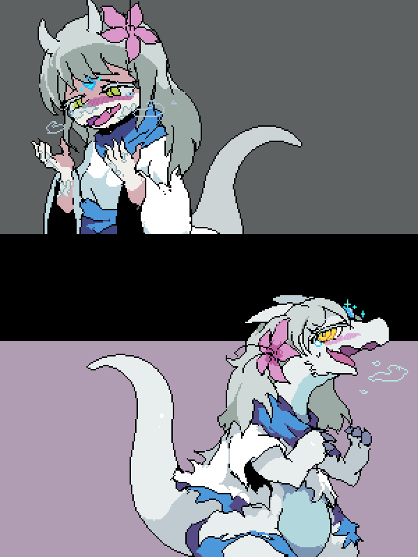 uro_uroco's tweet photo. 「あのさ…
　美少女がドラゴンに変化する展開
　あれ、好きなんだよね」 https://t.co/Omoe6cpZIt
