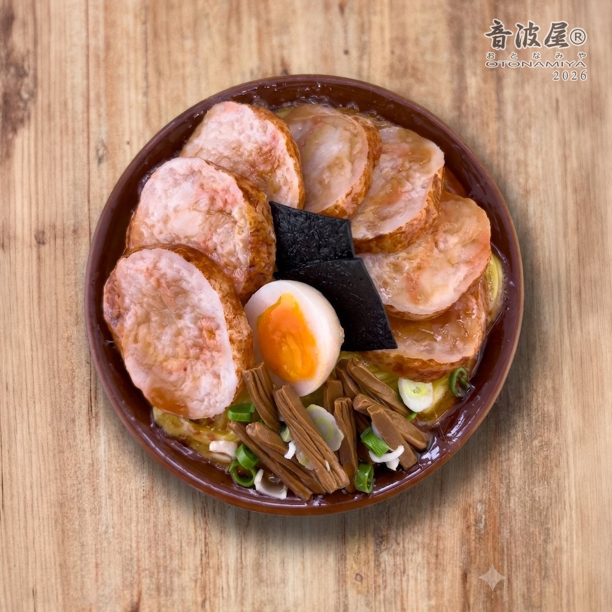 音波屋　キューピー　デザフェス　デザインフェスタ　ラーメン　ハンドメイド チャーシュー麺 Chashu Ramen #粘土 #claywork #ハンドメイド