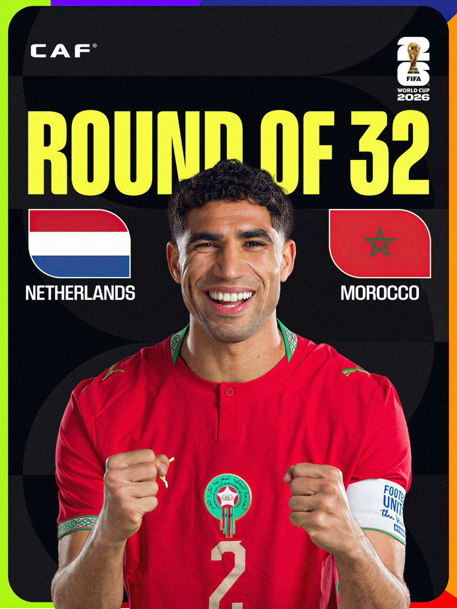 CAF_Online's tweet photo. Nine nations. Nine knockout battles. Africa's journey continues with the best qualification rate of any continent: 90%. 🌍⭐

#FIFAWorldCup https://t.co/gnfVHyochT
